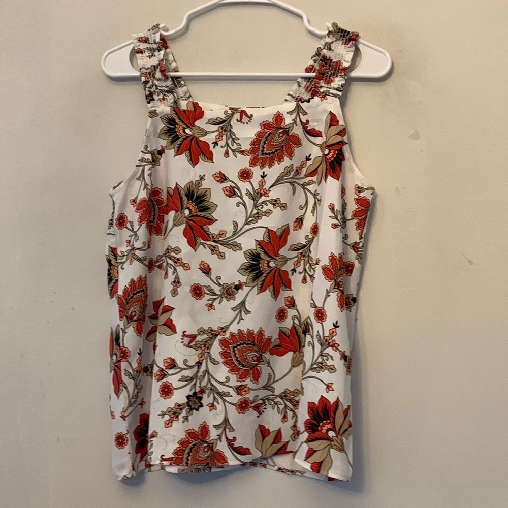 Loft outlet floral tank top Size S NWT